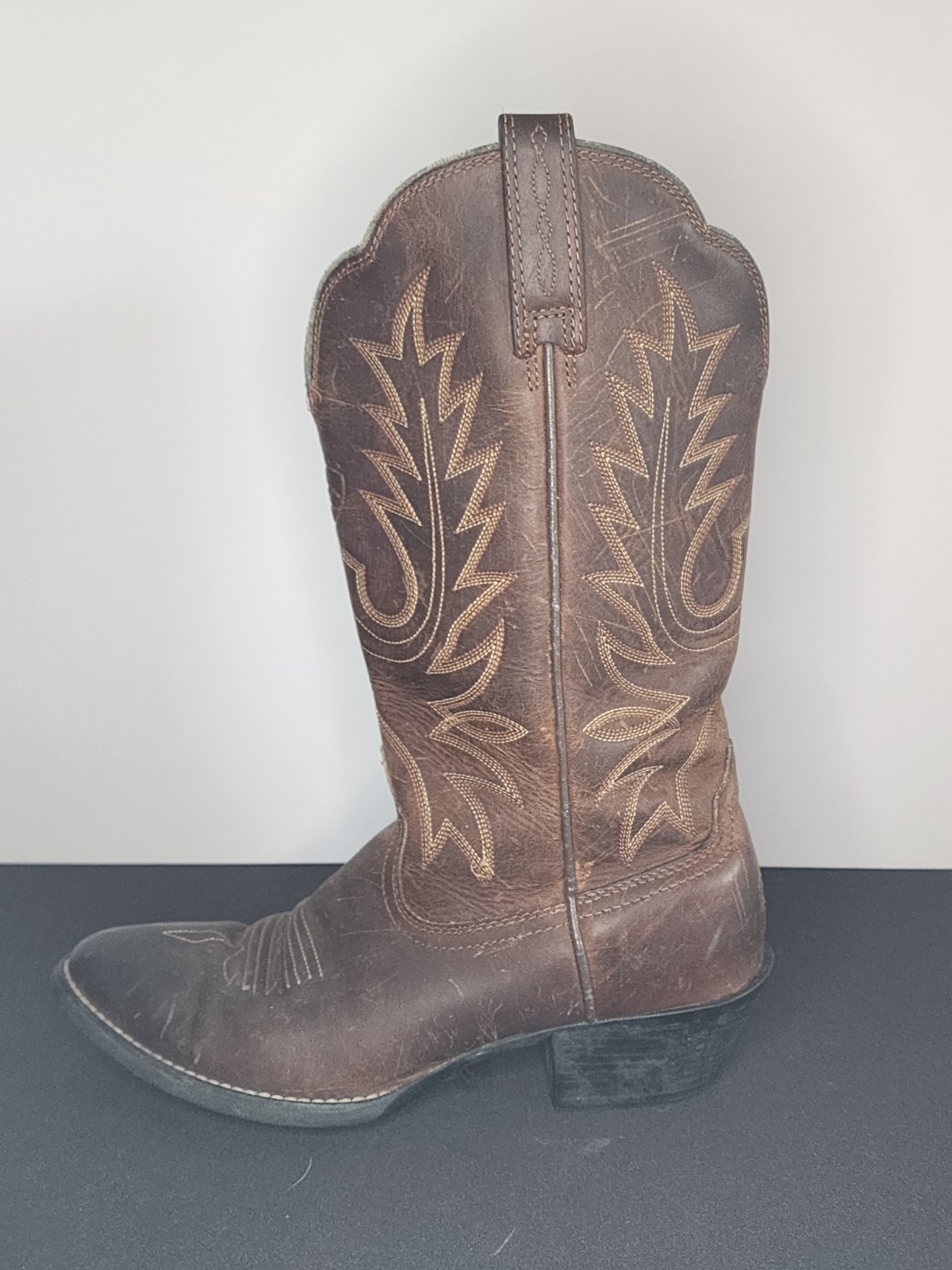 Ariat Women’s 5.5 Cowboy Western Boots Brown Leather