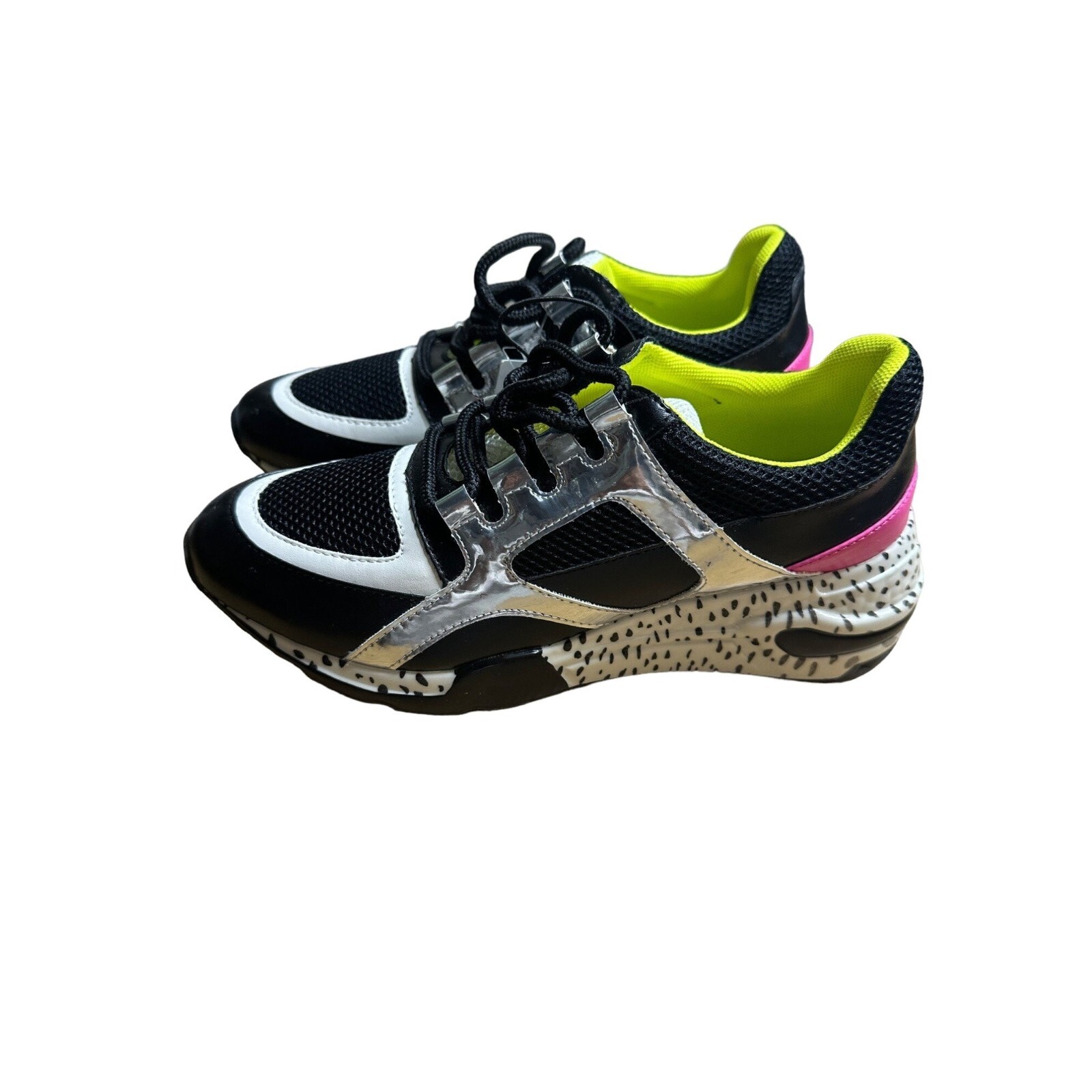 Steve Madden Women’s Sneakers Black/Multicolor Size US 8.5 EUR 40 UK 6.5 AU 8.5