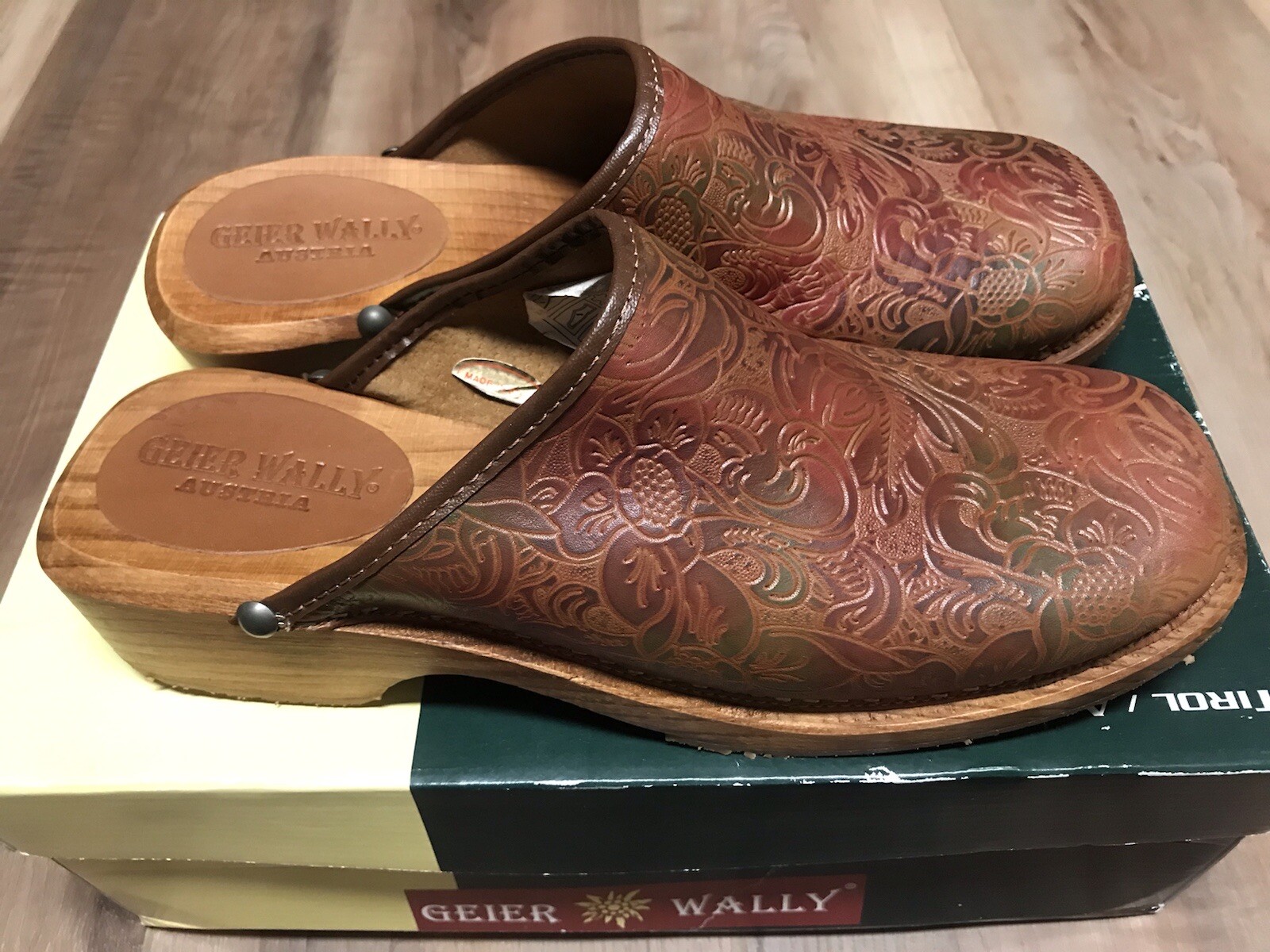 NIB GEIER WALLY AUSTRIA Women’s 9.5 US 40 EU Latico Clog 15687-hts