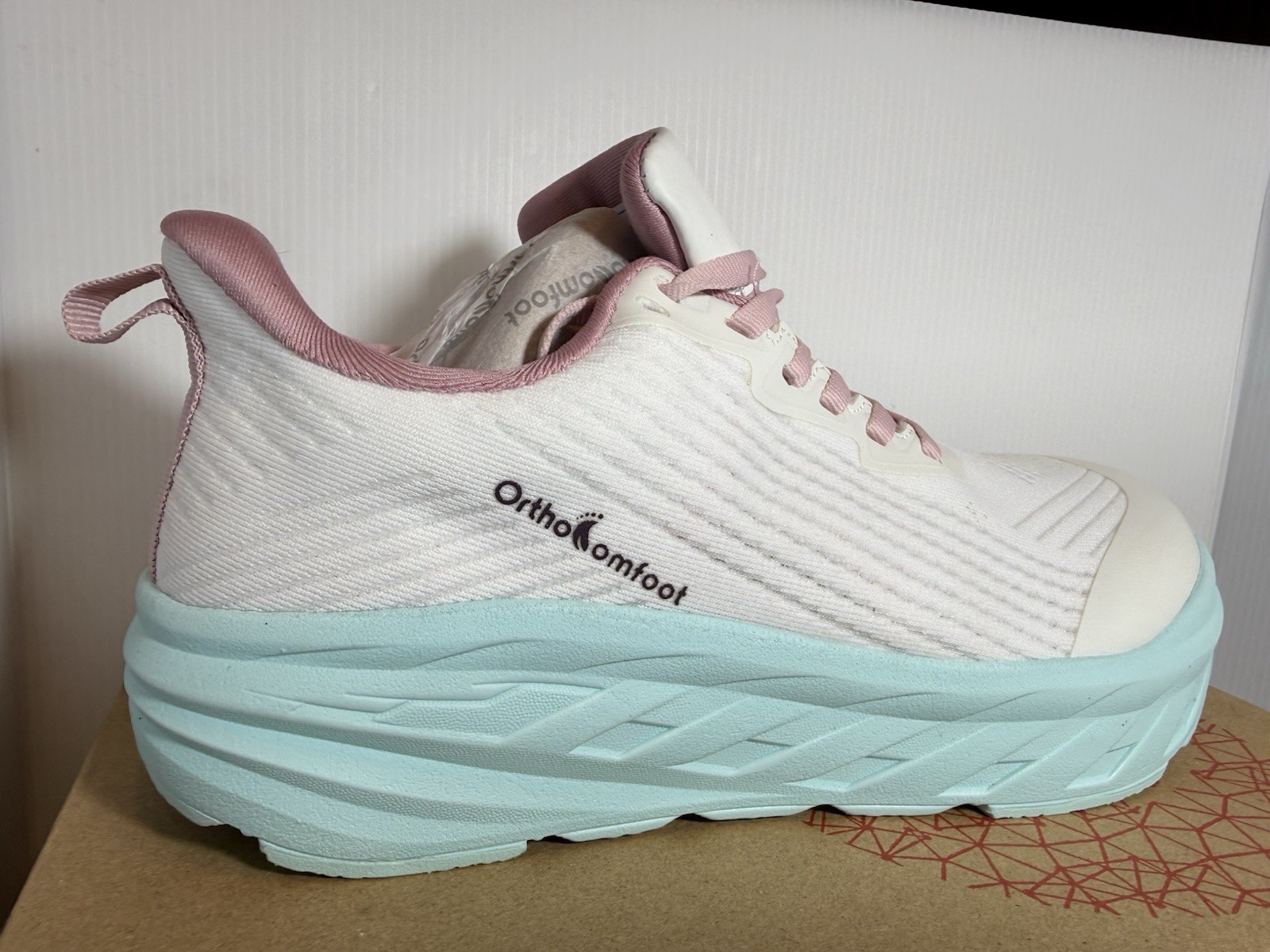 Ortho Comfoot Women Size 7 Wide K2- Pink White Arch Support Diabetic