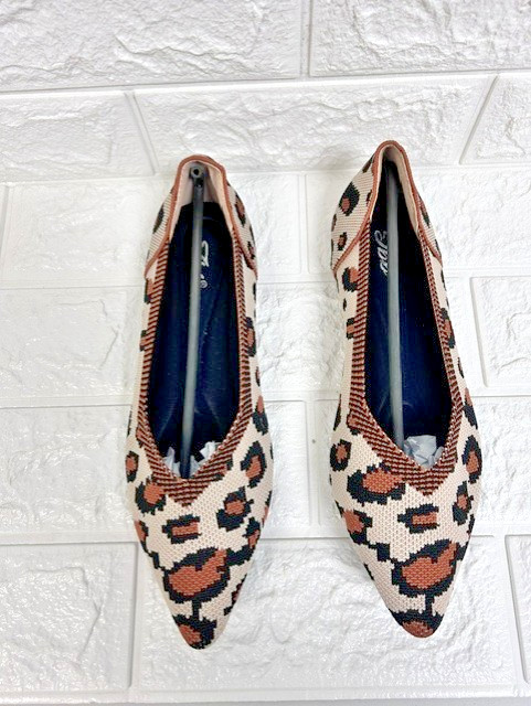Women Tbb Leopard Woven Flats Size US 6 / EU 36 / UK 3.5