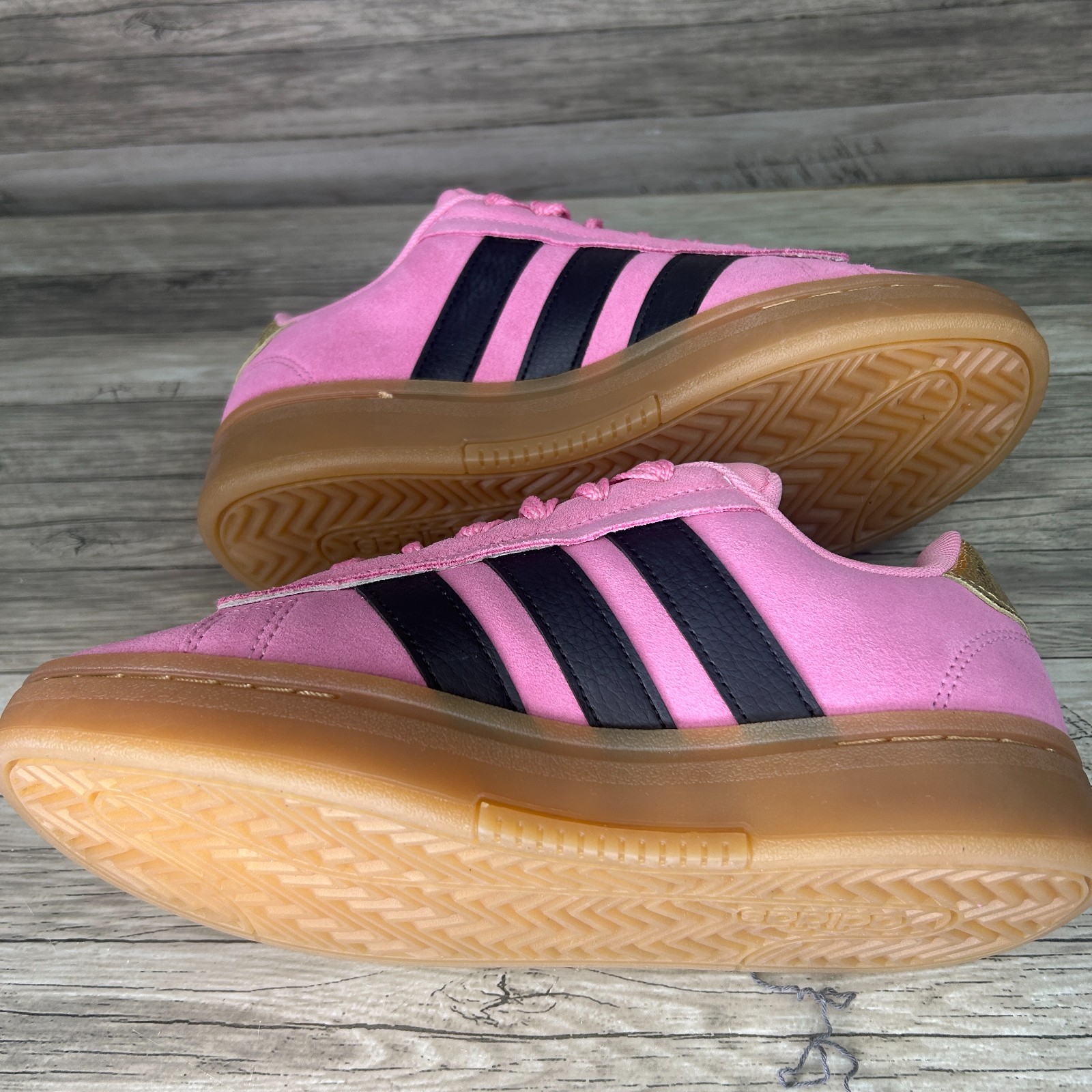 Adidas Grand Court Alpha 00s Bliss Pink Black Gold JH8669 Women Size 7
