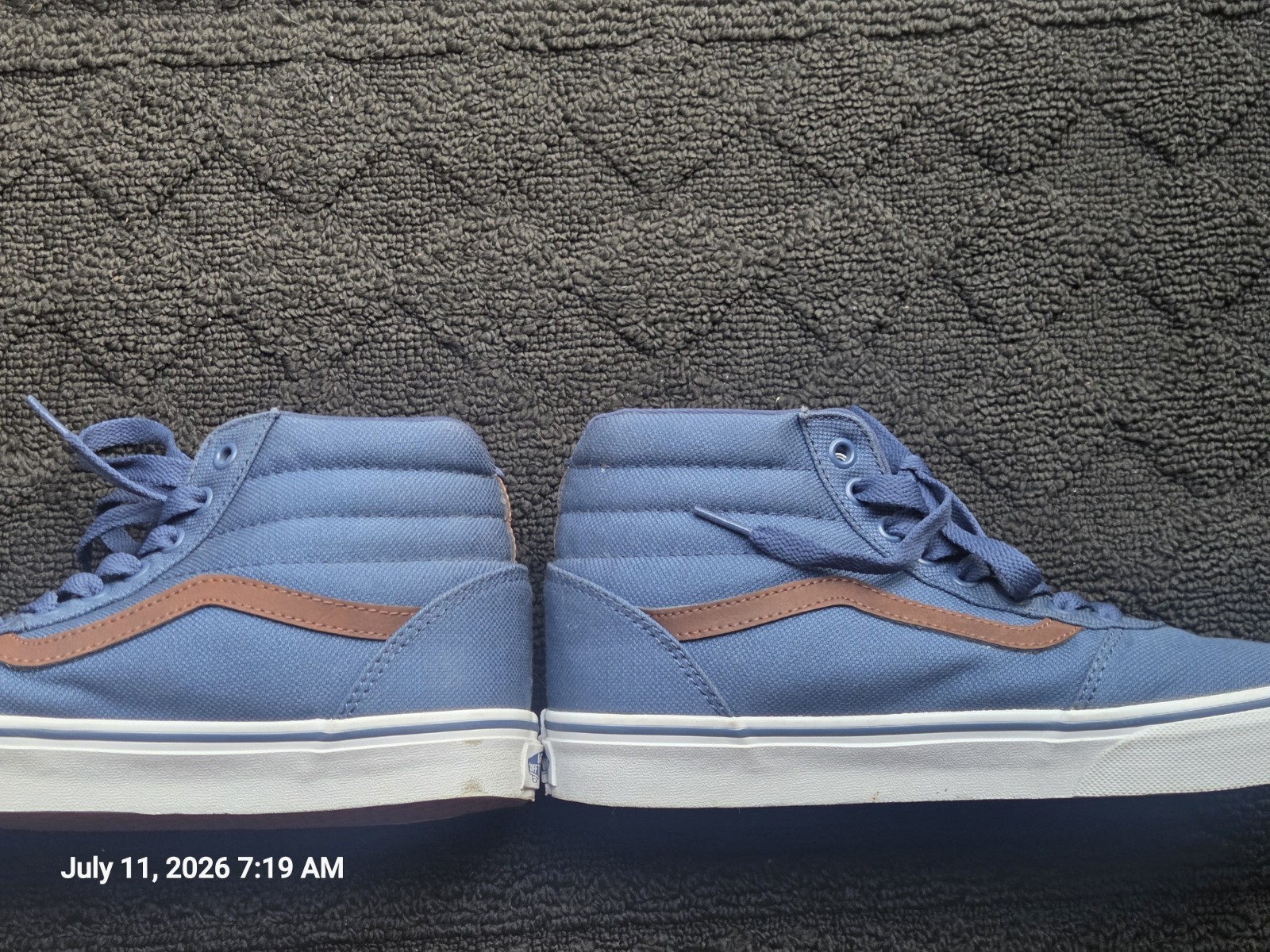 Vans Navy Denim Ward Elevated Dress Blue men 8, women 9.5