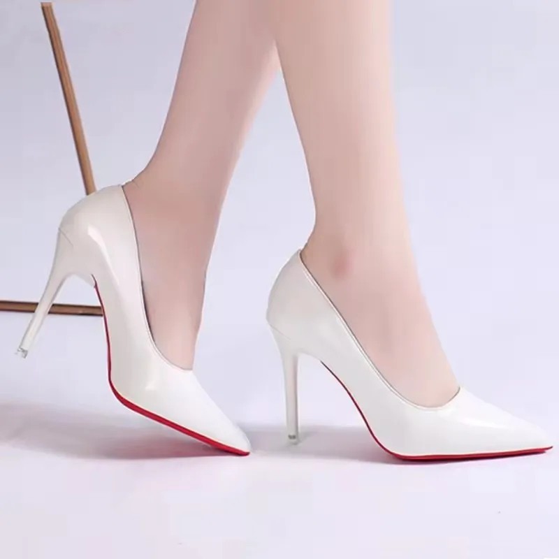 Women’s Pointed Toe Patent Leather High Heel Pumps Office Party Dress Shoes