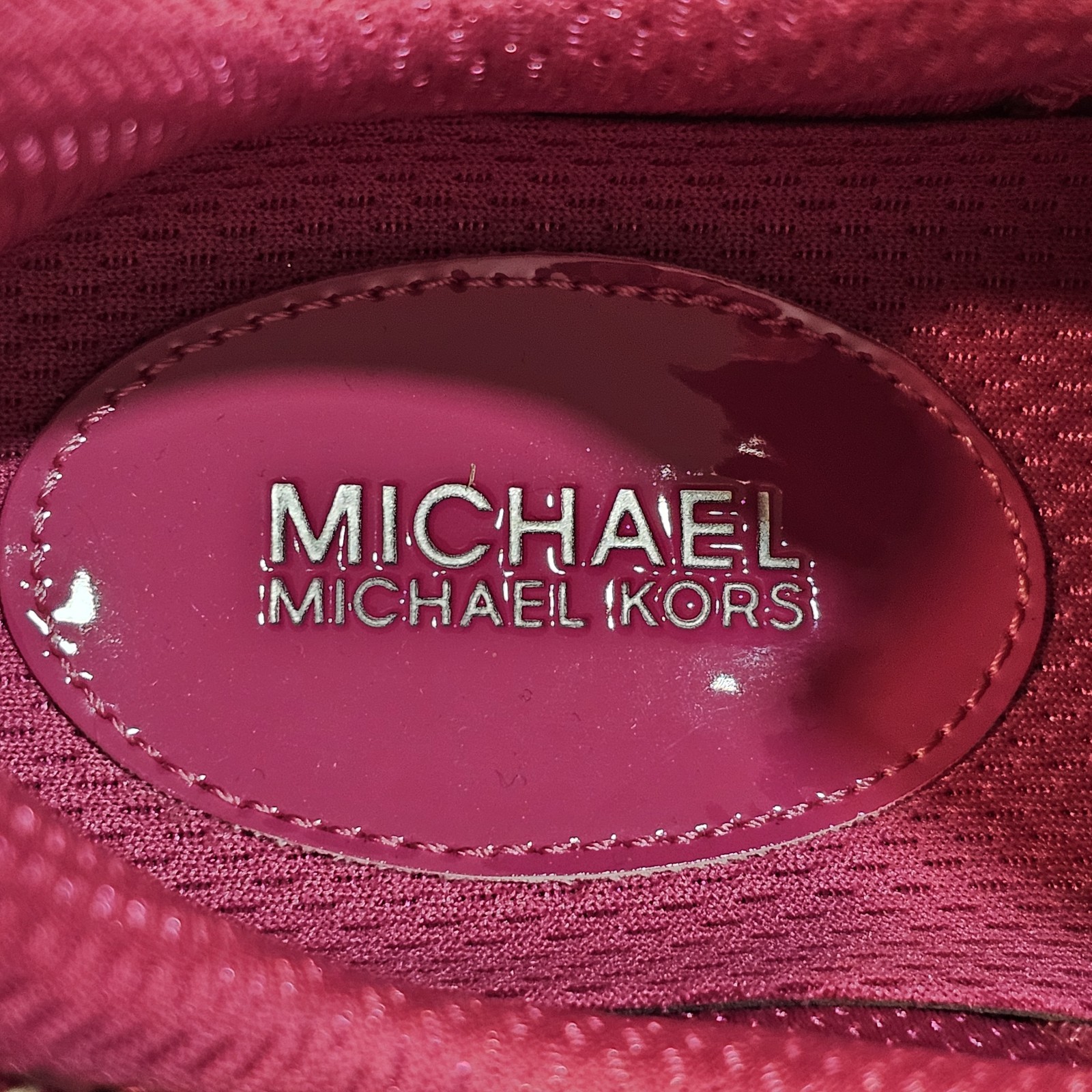 Michael Kors Toni Mixed Media Wild Berry Sneakers Shoes – Women’s Size 9.5
