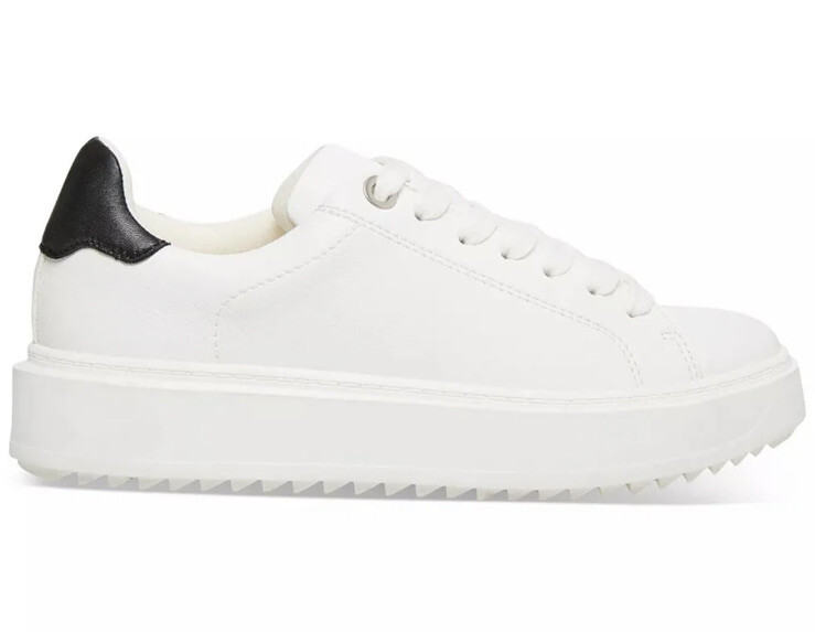 Steve Madden Womens Charlie White Fashion Sneakers 10 Medium B M NEW