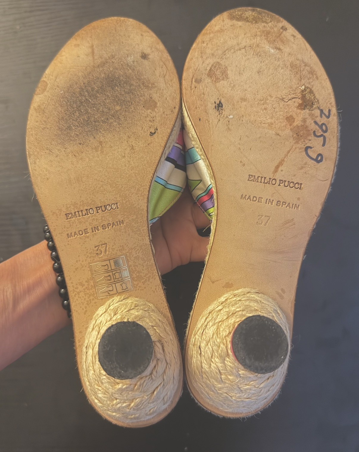 RARE Emilio PUCCI Shoes! HAUTE COUTURE Colorful Rainbow Designer SUMMER SANDALS!