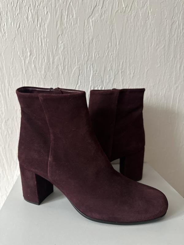 women unisa ankle boots burgundy suede 41