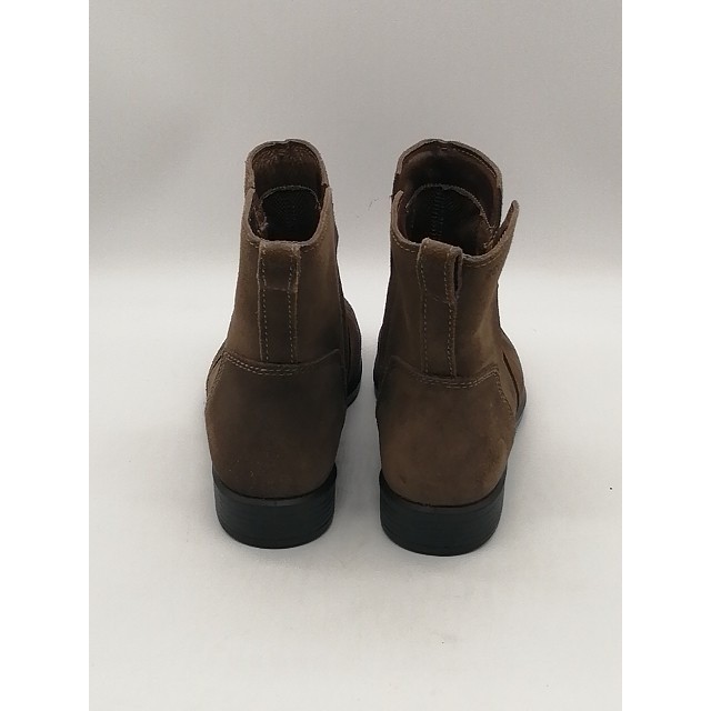 Ecco Boots Womens Touch 15 Brown EUR 38 Suede Ankle Bootie Shoes Stretch Pull On