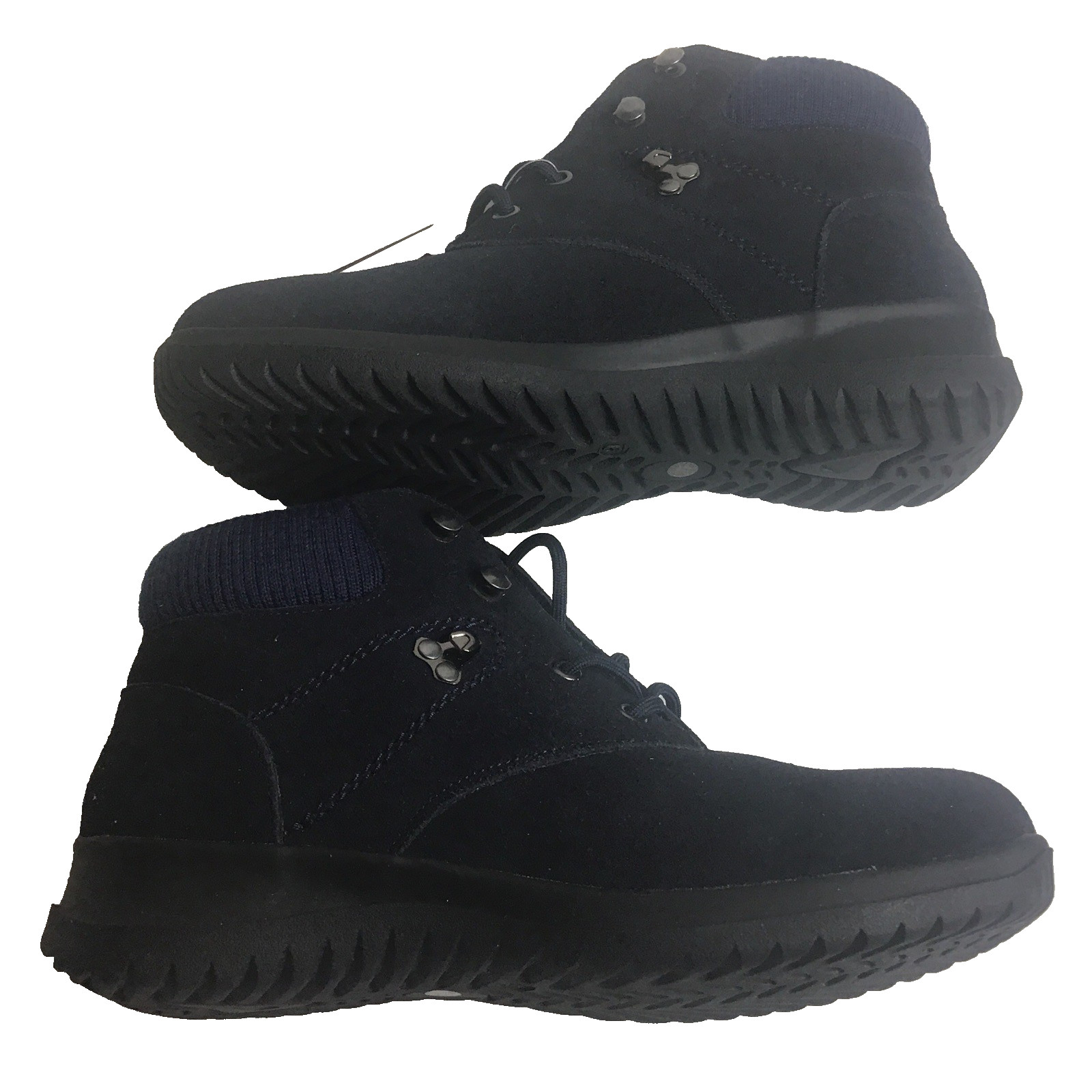 Wanderlust Boston Black Boots T10459 – Size 9WW – NAVY SDE/MARINE – New w/ Box