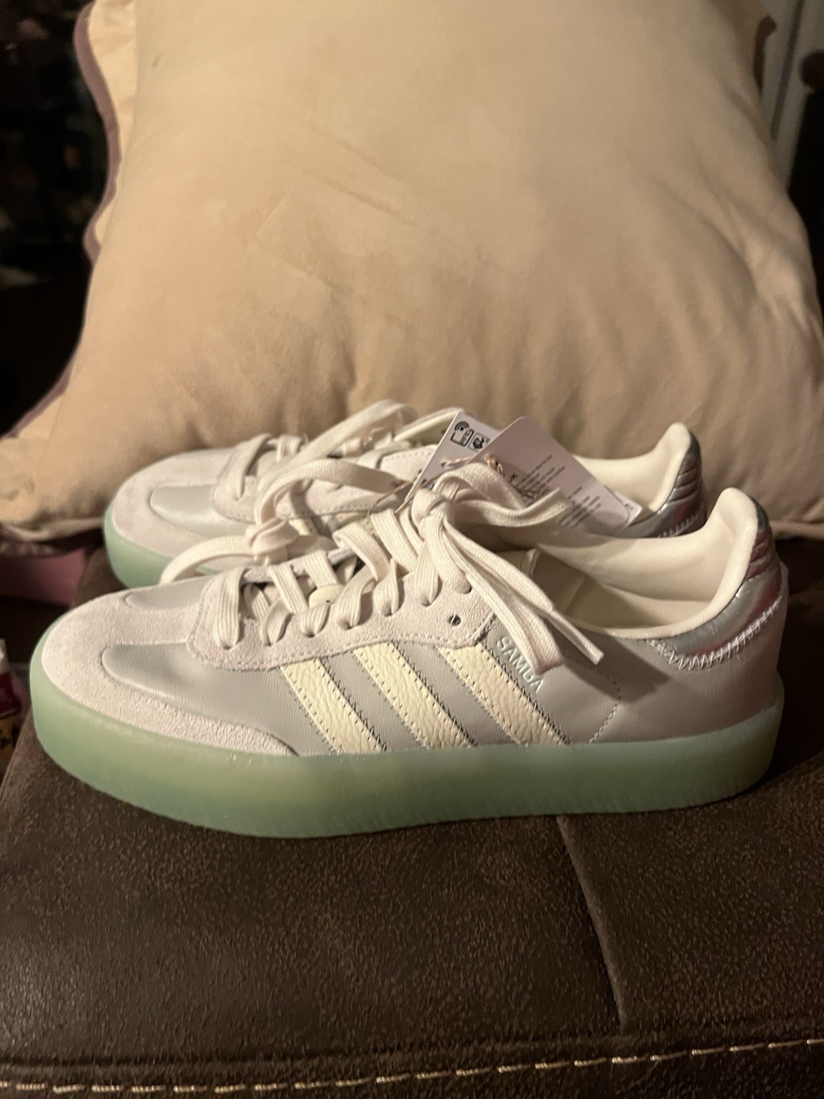 Adidas Shoes Samba Sambae W White Grey Free. Suede Women’s US Size 7