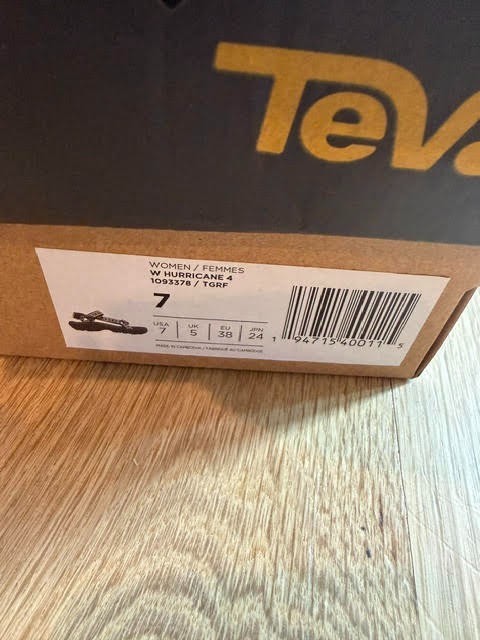 NIB Teva Womens Hurricane 4- Size 7 Color: Triton Griffin