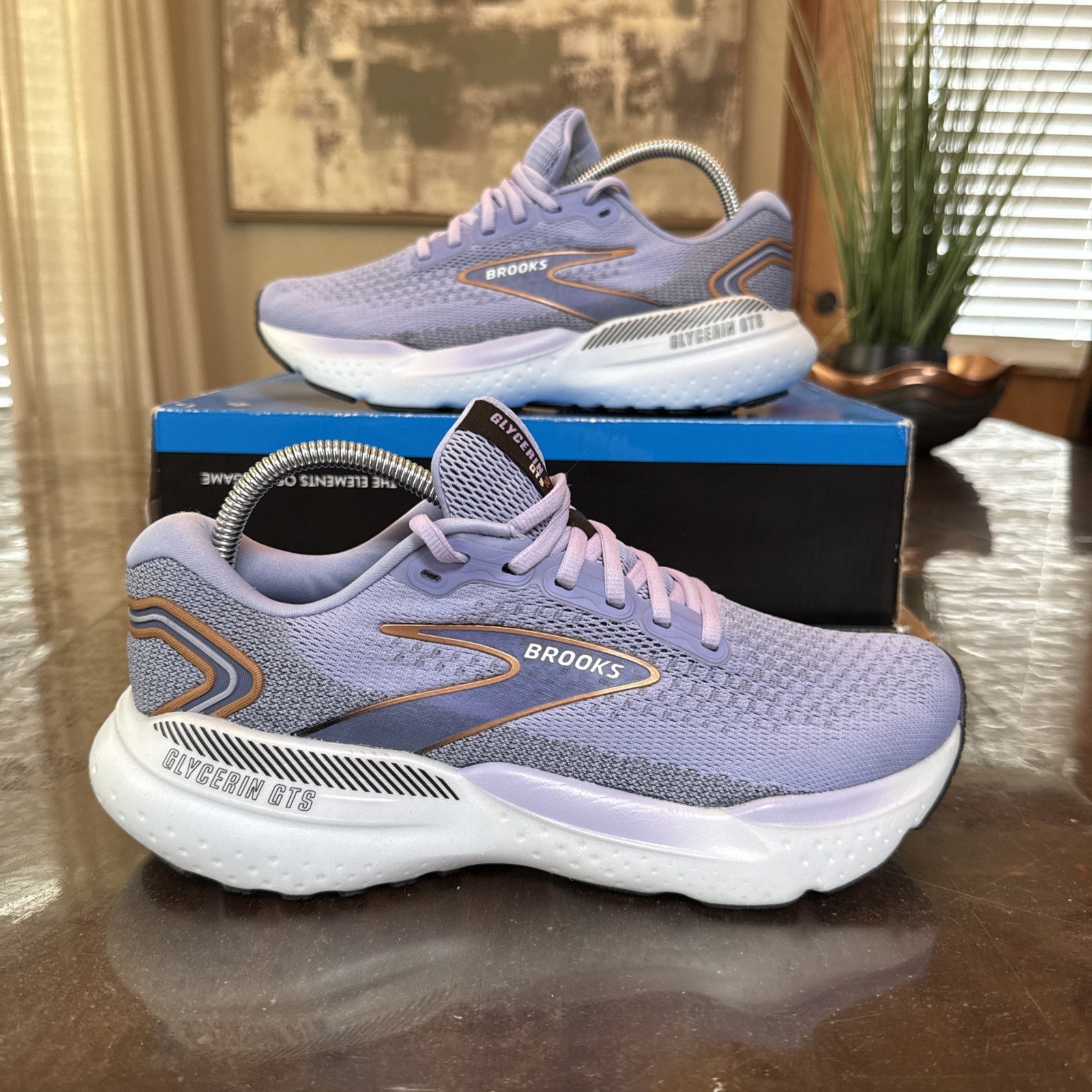 Brooks Glycerin GTS 21 1204091B544 Athletic Sneaker Women 10B Purple Running