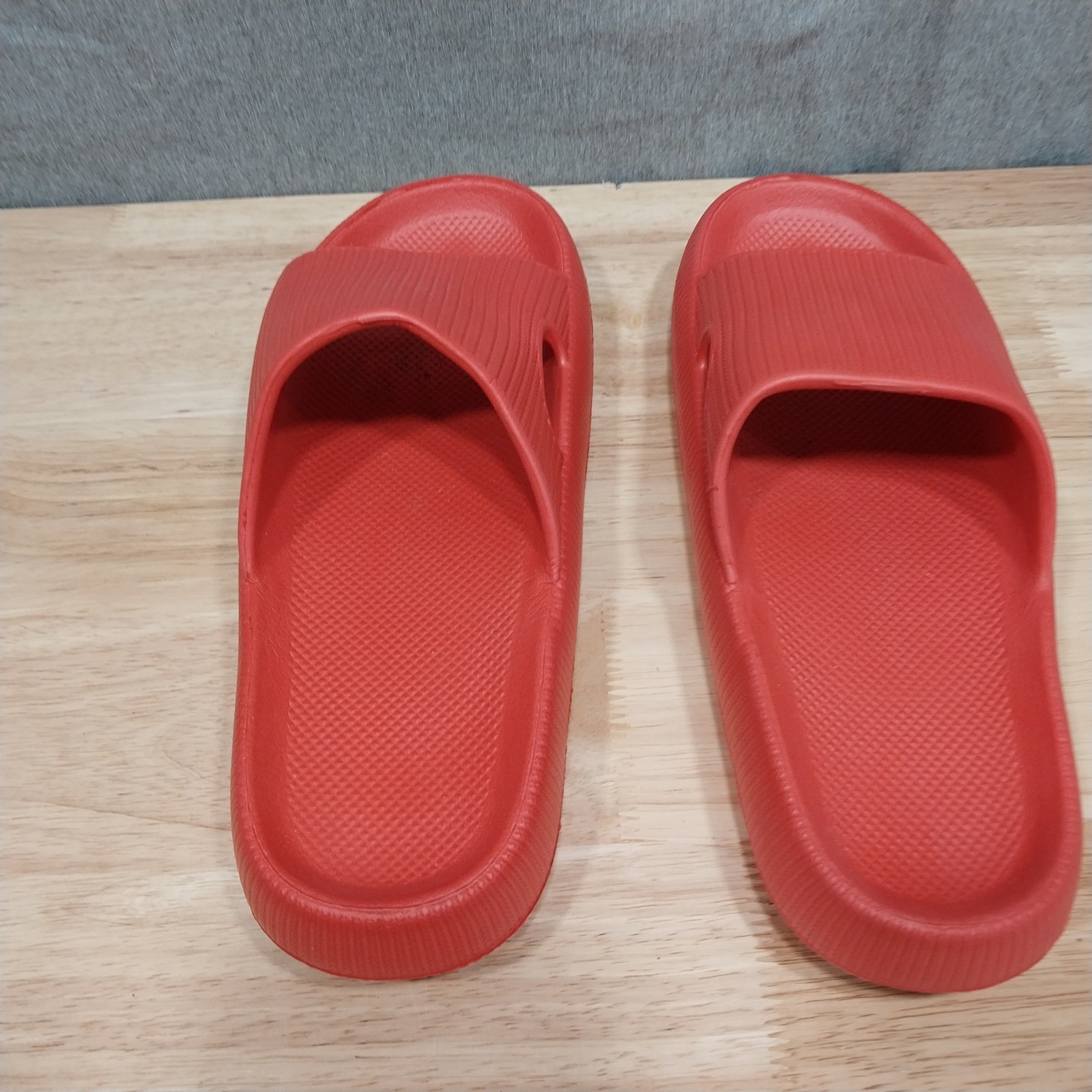 Unbranded Unisex Cloud Slide Sandals Platform Foam EU 38-39 Red/Salmon