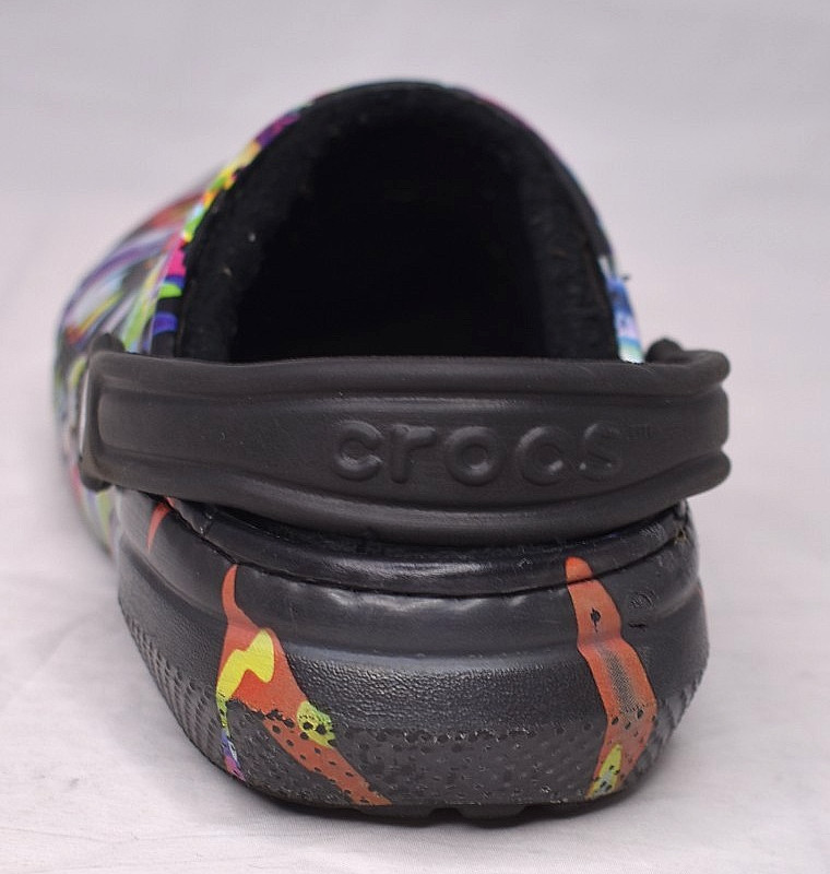 Crocs Unisex Fur Lined Clogs Multi Color Mystic 206706 Black Men 6 Women 8