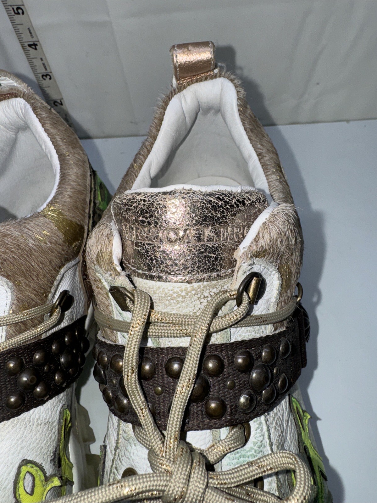 MEZCALERO Women’s Handmade Mexican Fashion Sneaker Dudi Green Diva (Size 10)