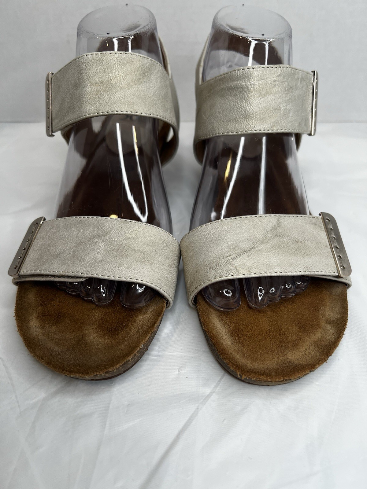 Sofft Verdi Wedge Adjustable Straps Stone Taupe Sandals Women’s Size 9