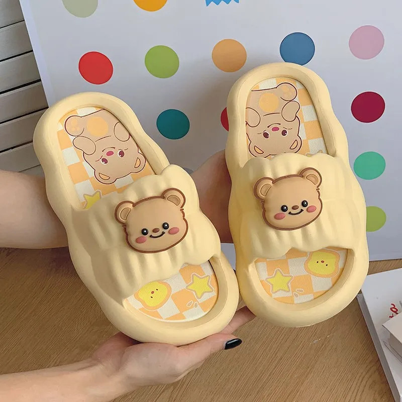 summer home color dots puppy slippers women’s non-slip and deodorant bathroom th