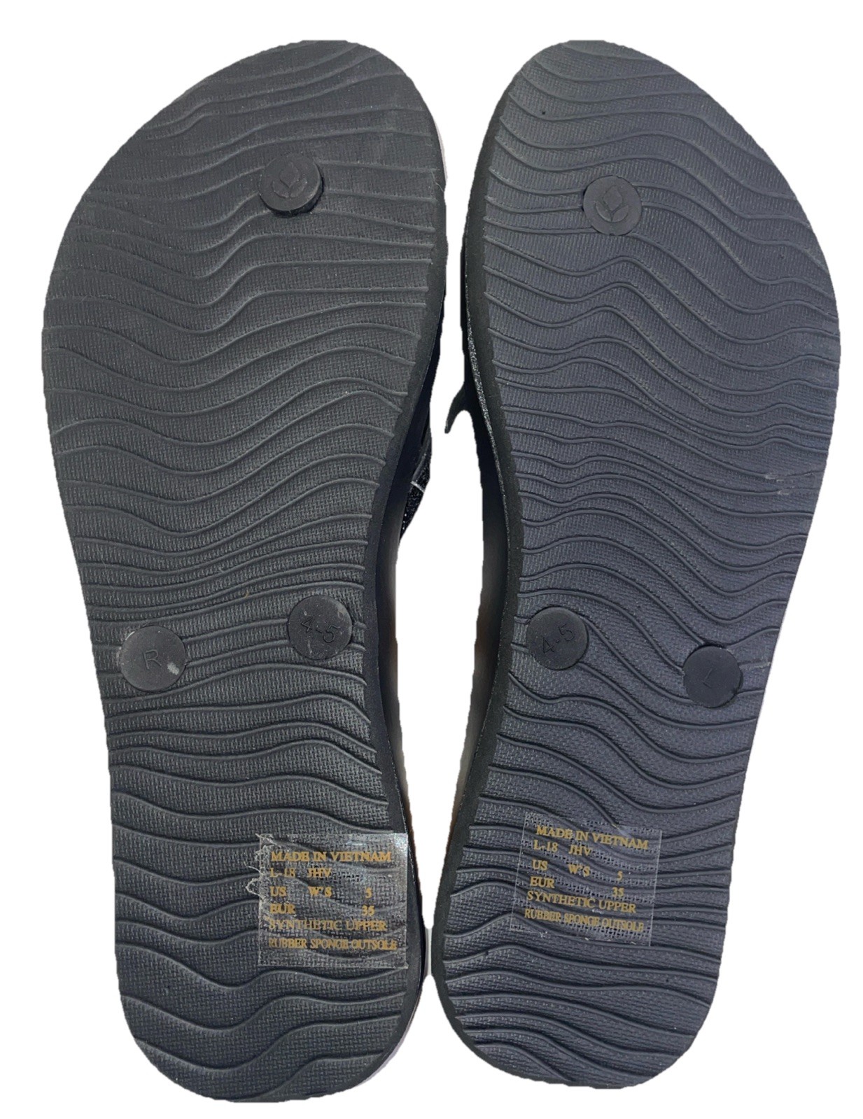REEF Women’s Cushion Stargazer Flip-Flop Sandals, Black Size 5M