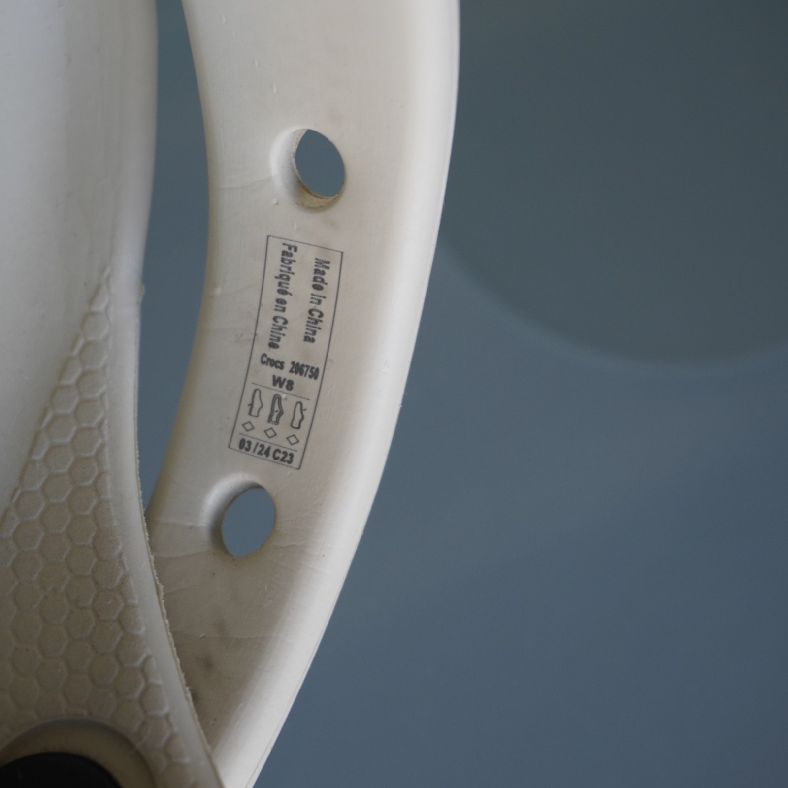 Crocs Women Classic Platform Clog Bone Beige Size 8 W8 Comfort Sandal 206750