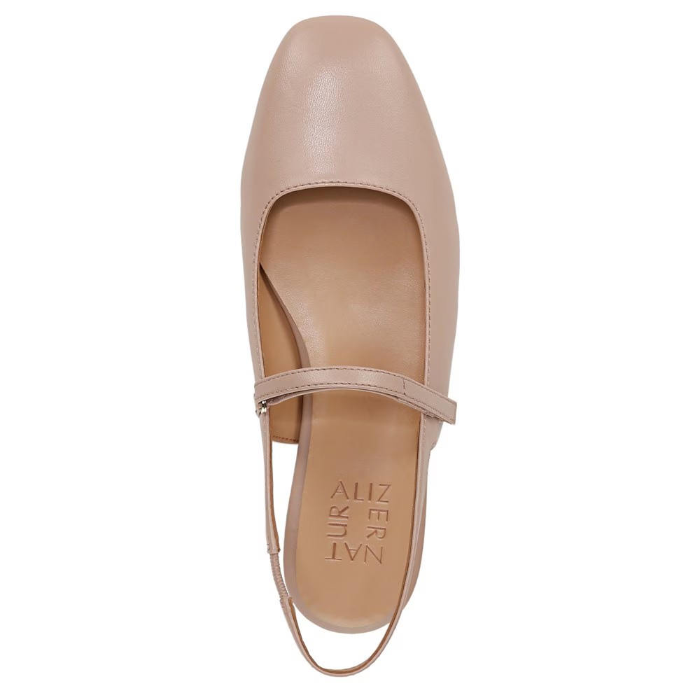 Naturalizer Womens Connie Mary Jane Slingback Ballet Flat Vintage Mauve 8.5W