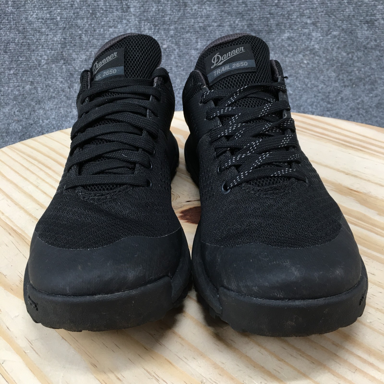 Danner Trail 2650 Hiking Shoes Womens 8 Black Shadow Mesh Vibram 460 Lace Up
