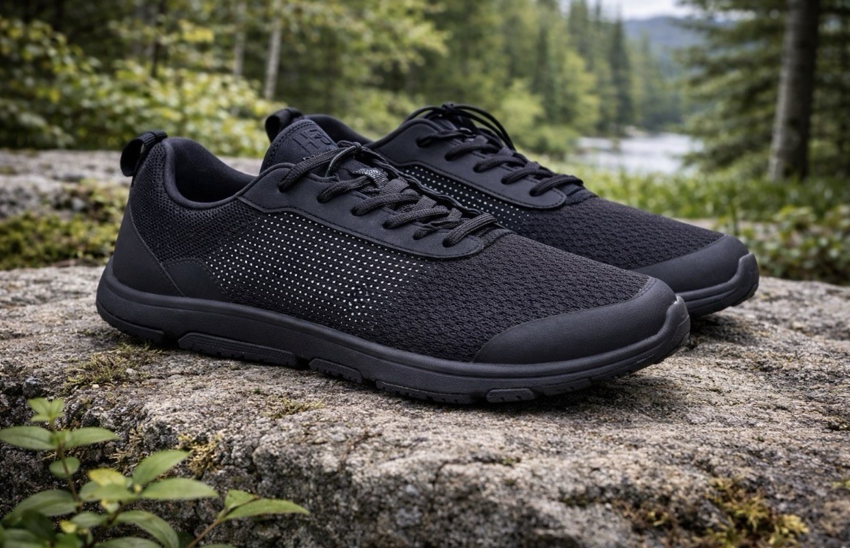 Hike Footwear HF Stride Black Barefoot Sneakers Size W13-13.5 M11-11.5