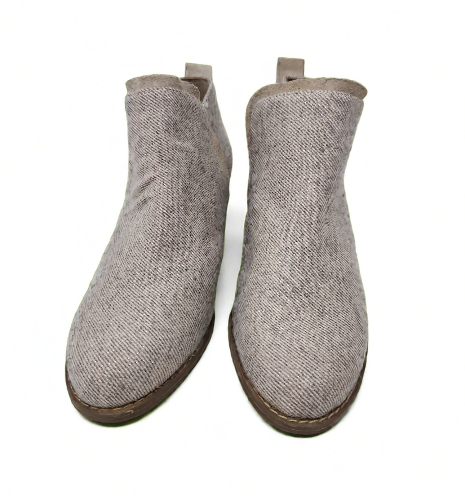 TOMS Women’s Kaia Wedge Bootie Ankle Boot Size 6 Suede Twill Pull On Slip On