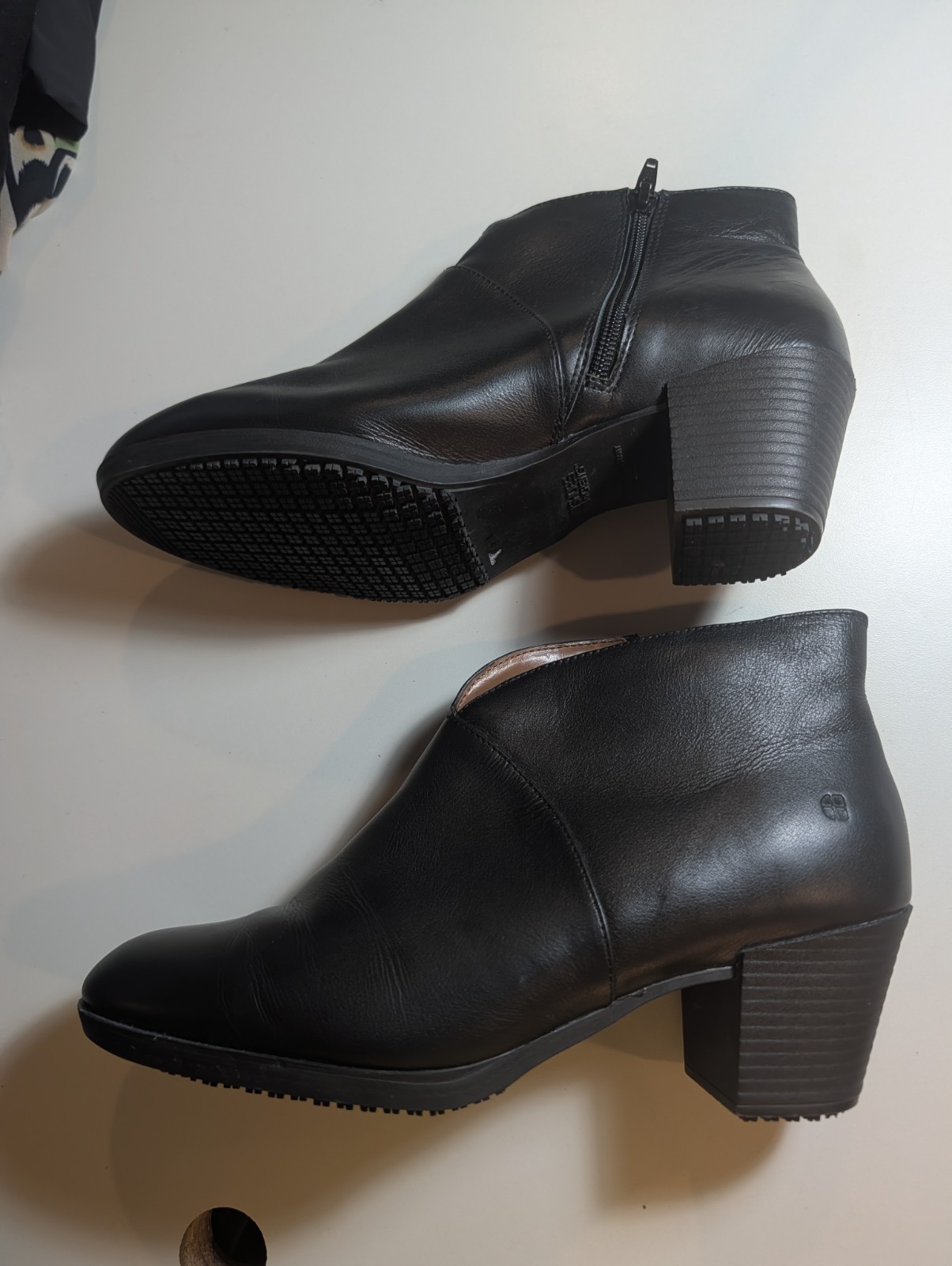 Shoes For Crews Woman’s Black Delilah Slip/Water Resistant Booties