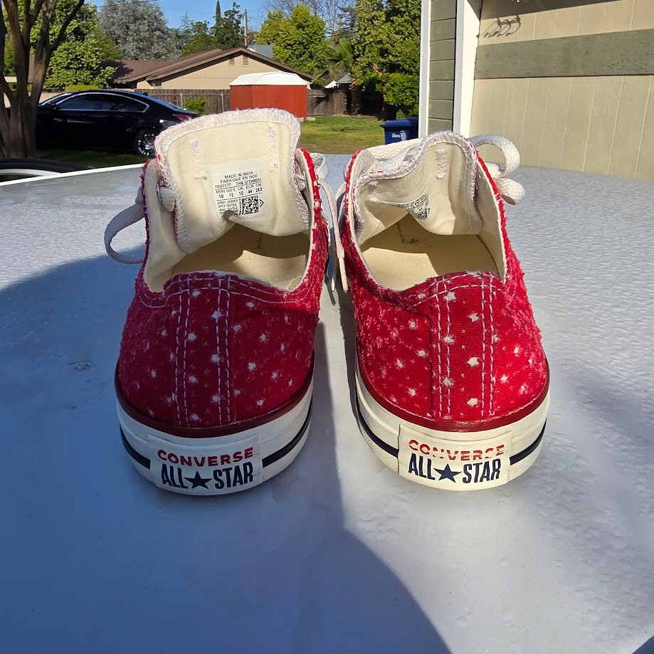 Converse Shoes Size M 10 W 12 Unisex CT All Star Ox 160517F Red Running Sneakers