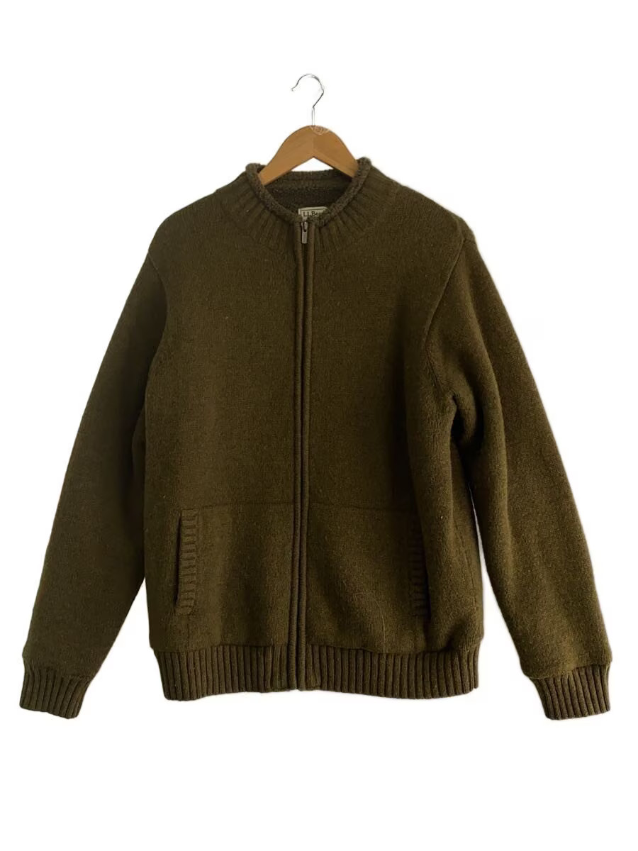 L.L.Bean Full-Zip Sweater (Thick) Wool KHK 273814