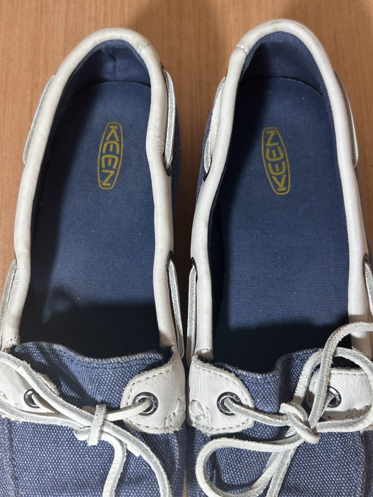 Keen Catalina Ensign Blue Canvas 1 Eye Boat Shoe Women’s Size 8