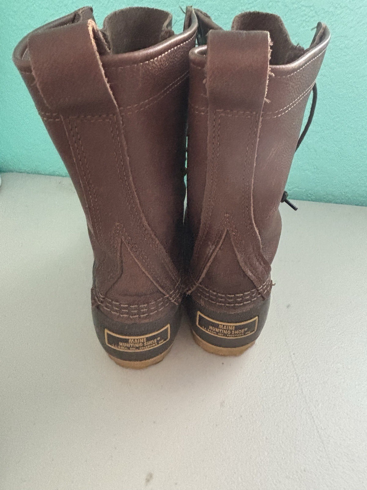 LL Bean Vtg Women’s Unlined Maine Hunting Duck Boots Lace Up Size 8