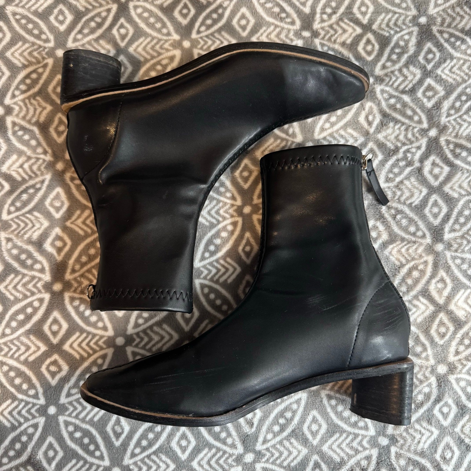 Damda Buttery Soft Neoprene? Ankle Boot 230 Black D0012 Artsy Minimalist Japan?