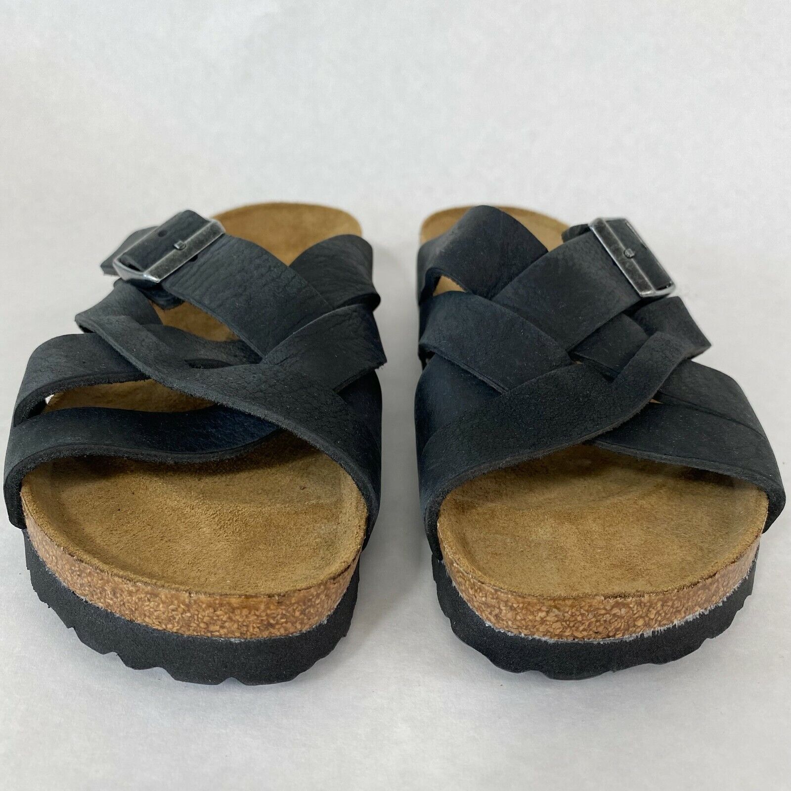 Birkenstock New w/o Box Lugano Camberra Old Black Oiled Leather Nar Select Size