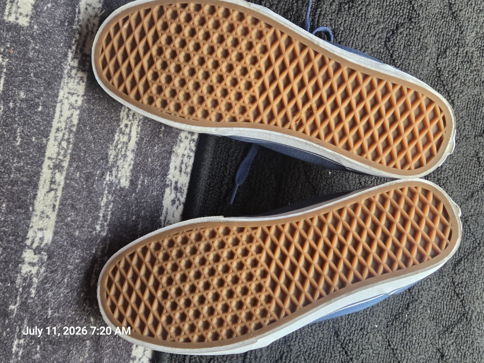 Vans Navy Denim Ward Elevated Dress Blue men 8, women 9.5