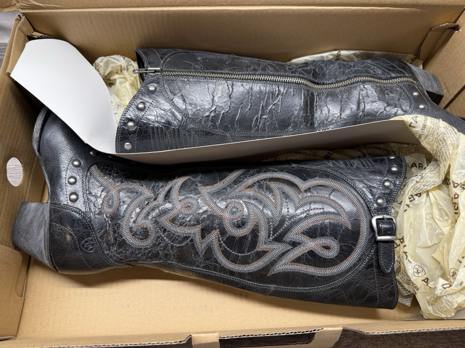 Womens Ariat «Wanderlust» Studded Knee High Boots – Size 6B, Country Western
