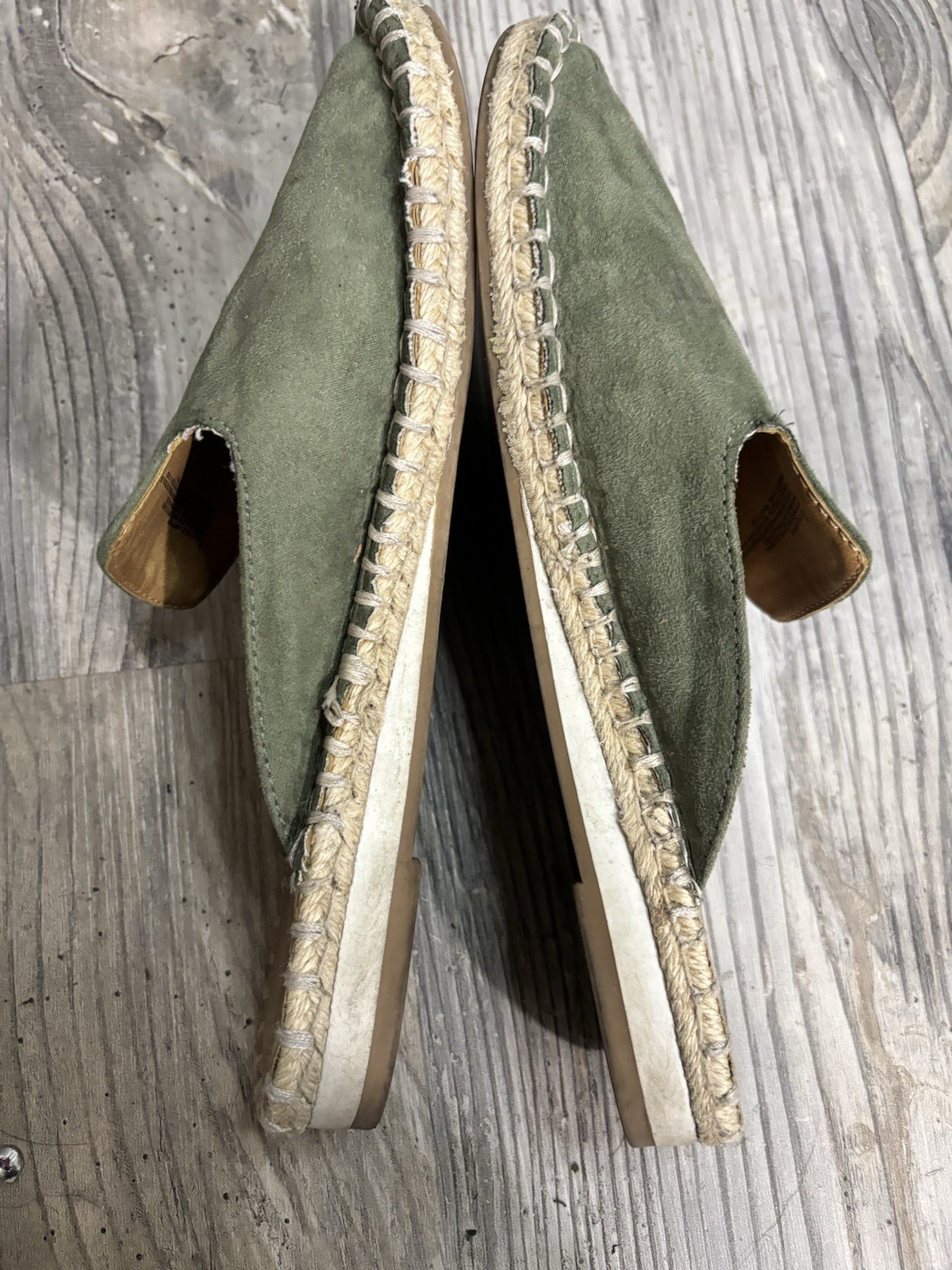 Universal Thread Green Boho Faux Suede Mule Casual Women’s 8