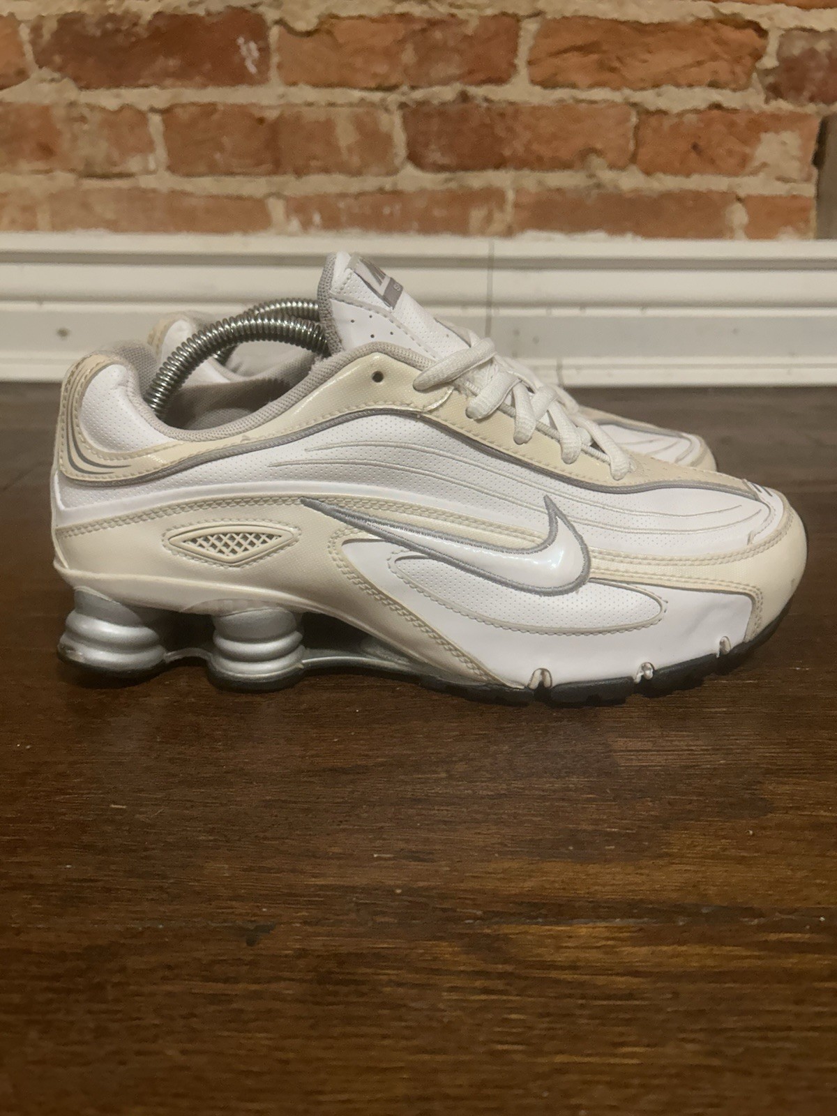 Size 10 – Nike Shox Deliver White Metallic Silver