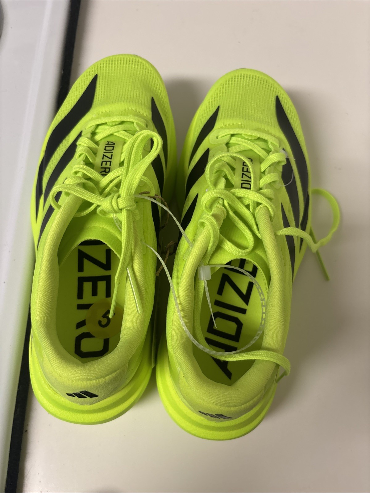 Adidas Women’s Evo SL Lucid Lemon Black Running Shoes Size 5