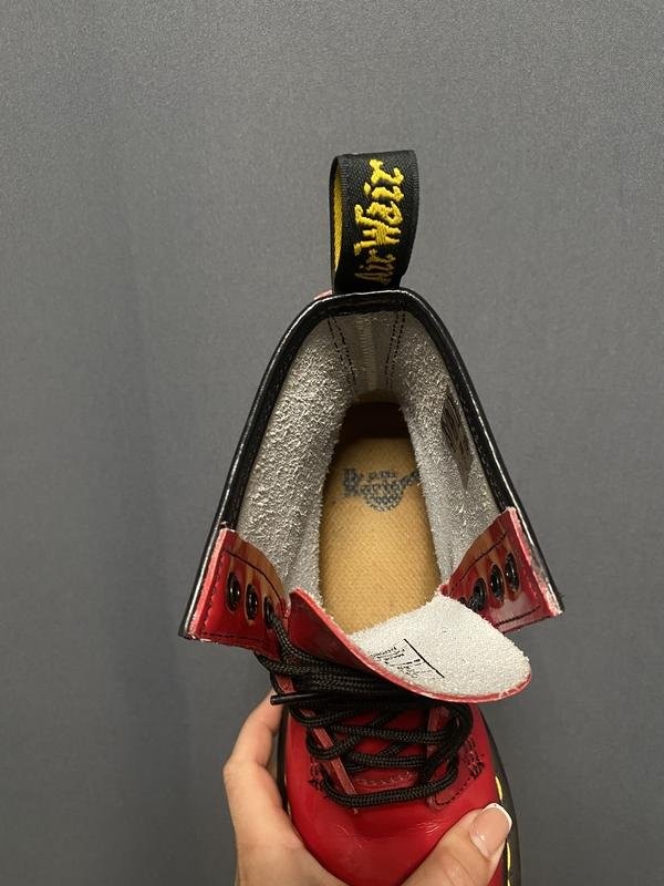 women dr martens boots red 36.5