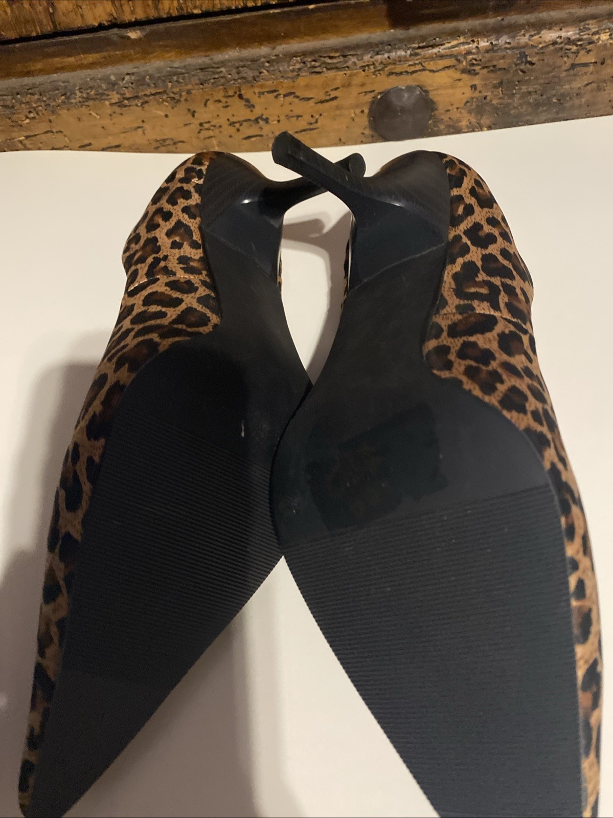 Torrid Women’s Size 8W Leopard Print Pumps w/3.5″ Heels, Pointed Toe Dress Shoes