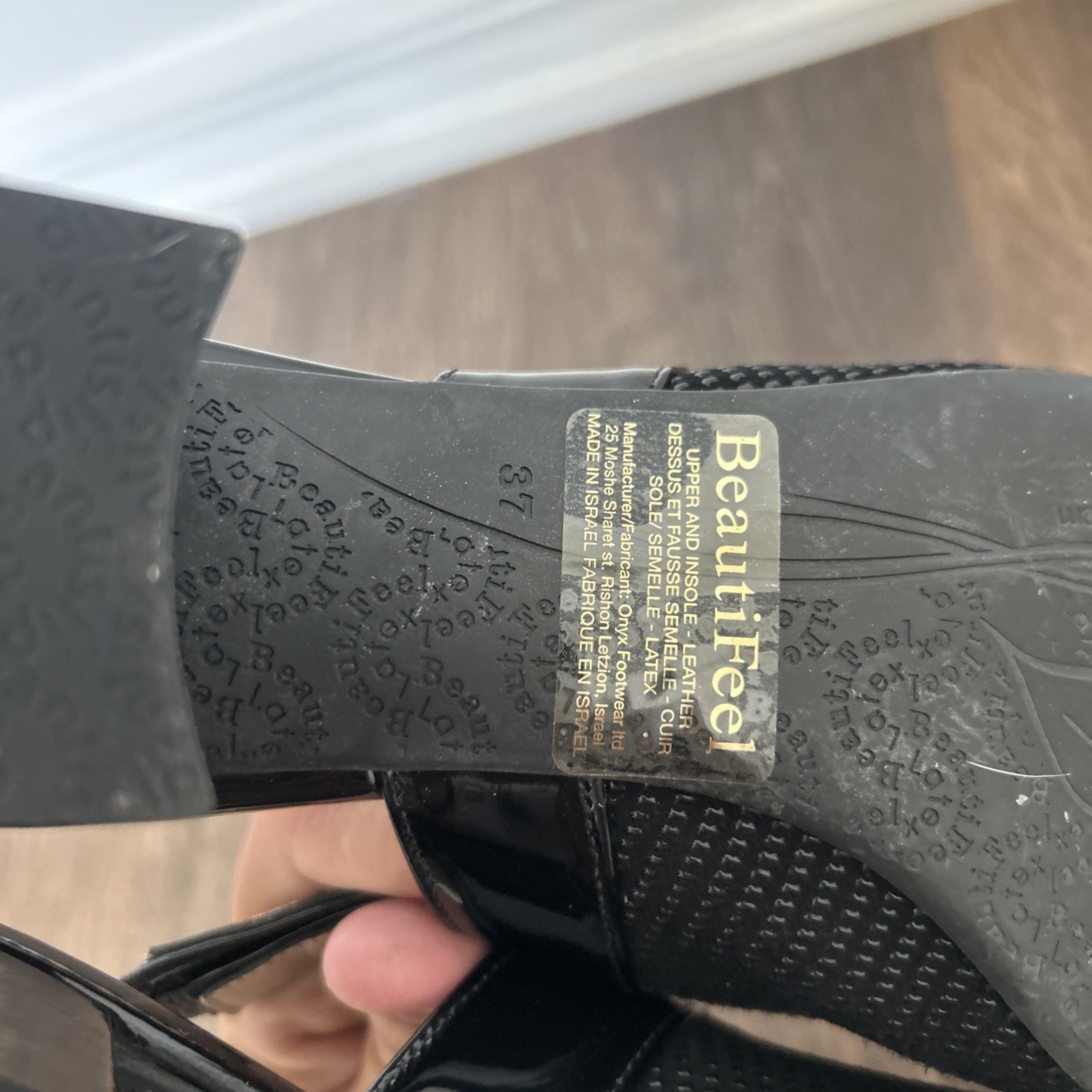 Beautifeel black Womens Maisy Sling Back sz US 6/6.5 37 EU NEW Isreal