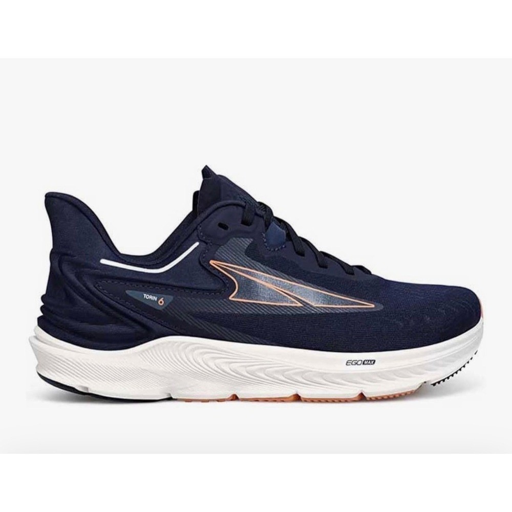 ALTRA Running Sneaker Shoe Women’s Torin 6 Navy Orange Athletic Toe Box 9