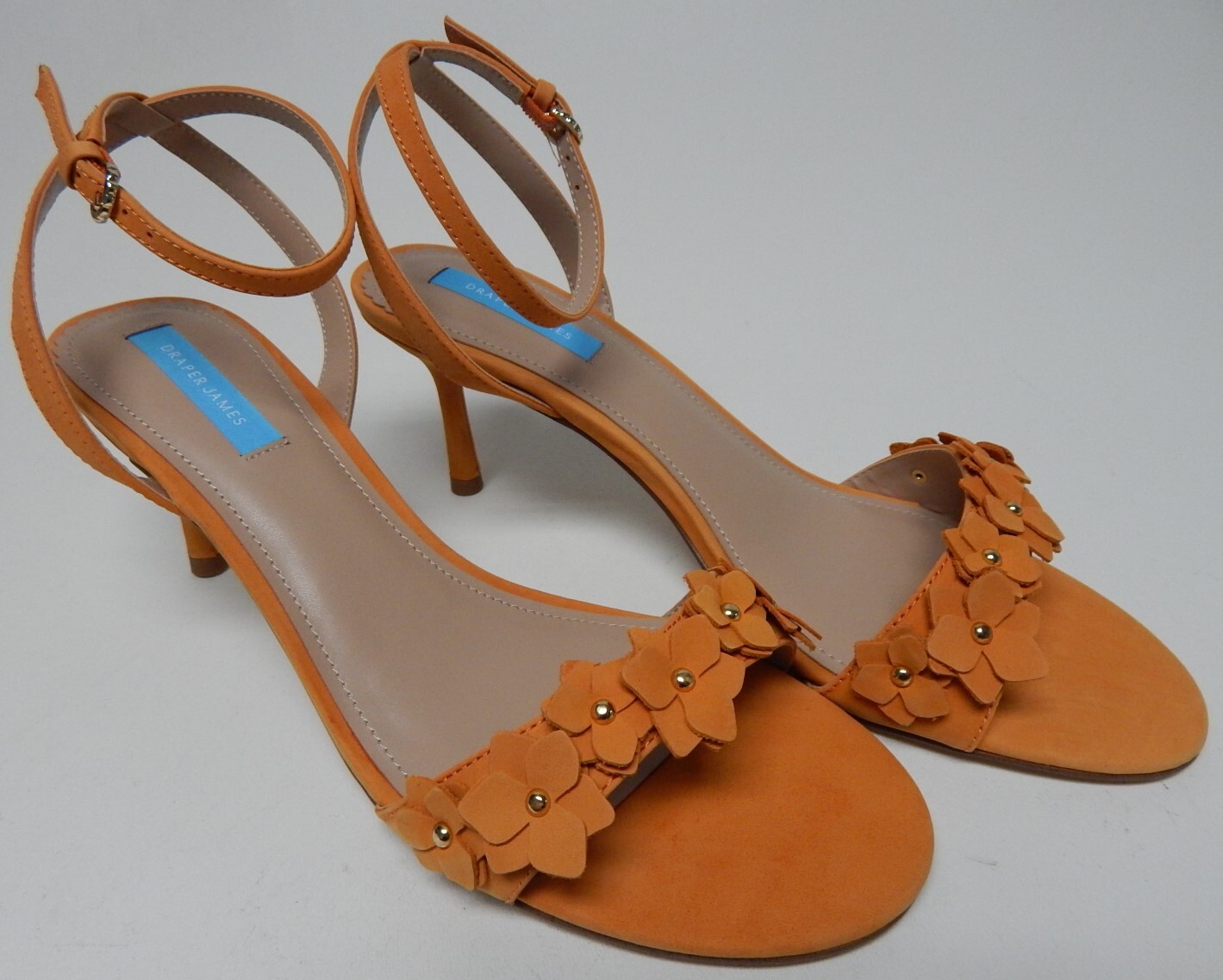 Draper James Alice Size US 10 M EU 41 Women’s Floral Heeled Sandals Light Orange