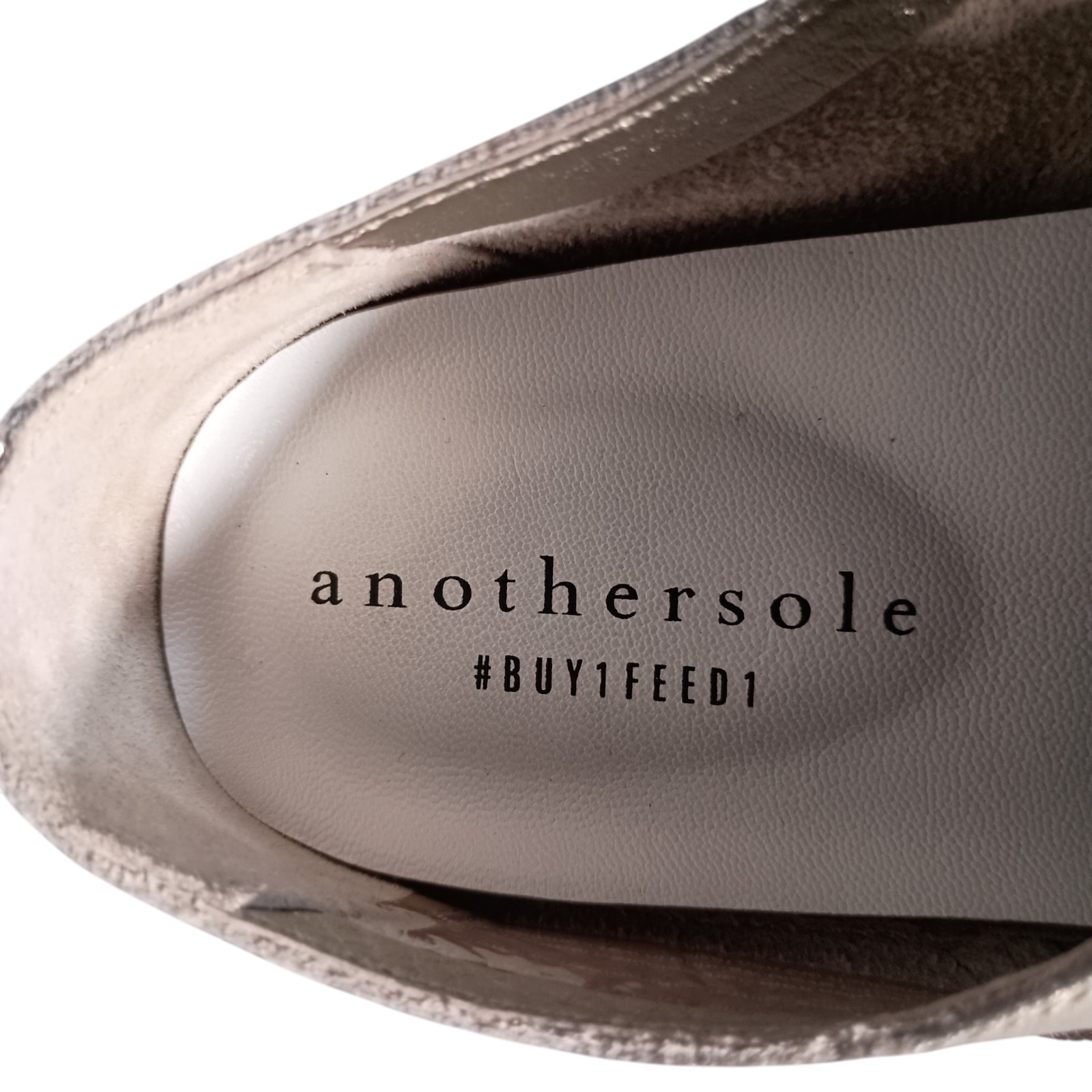 Anothersole Shoes Womens 6.5 Silver Leather Sneaker Flat Round Toe Lace Up 37