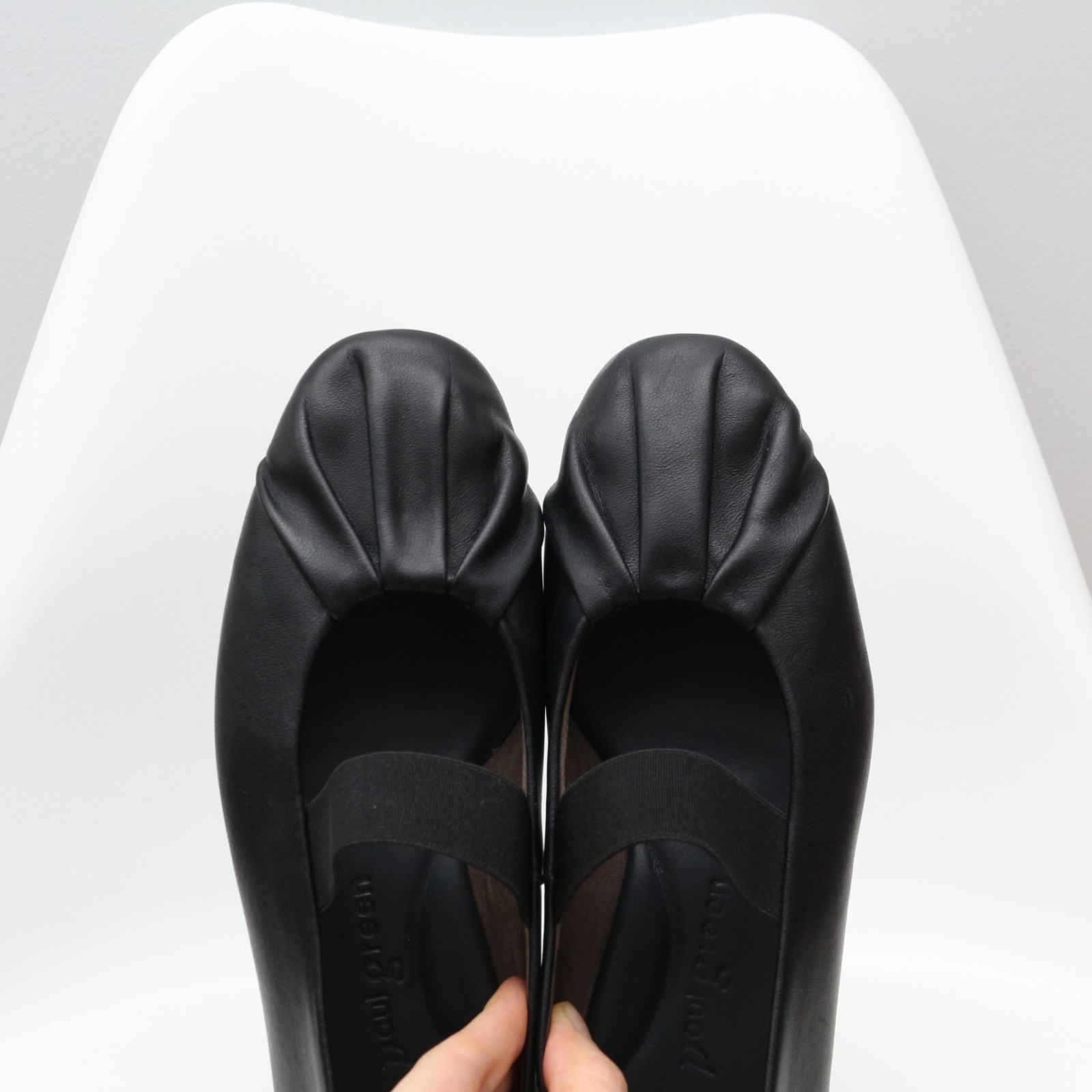 Women’s Paul Green Vail Flat Black Soft Leather Mary Jane Ballet US6 UK3.5 EU36
