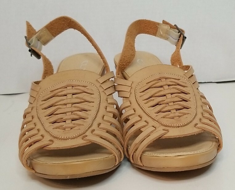 CL Chinese Laundry Shoes Heist Burnished Pale Nude Sandals Wedge Woman’s Size 10