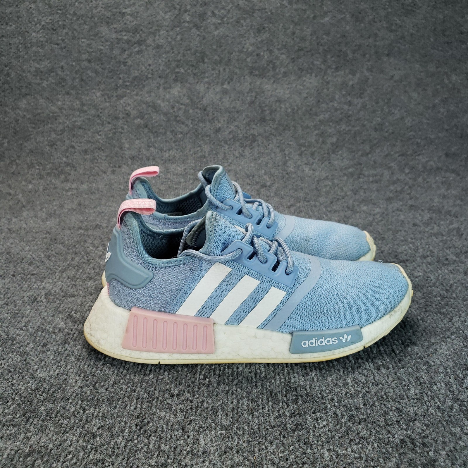 Adidas NMD R1 Shoes Womens Size 6.5 Blue Pink Sneakers Casual Athletic