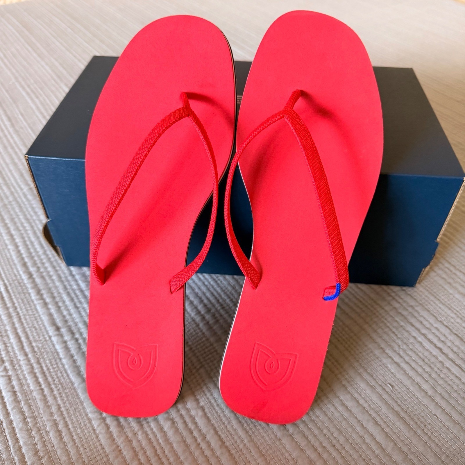 NEW Rothys Firecracker Flip Flop Women’s Red Thong Sandals Size 11 Eco Friendly